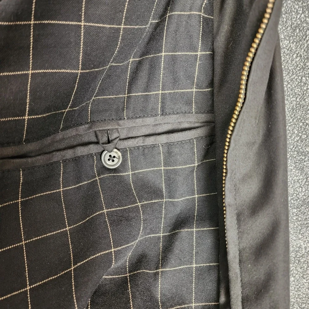 Polo Ralph Lauren Mens Black Harrington Jacket Plaid Lined Windbreaker 3XLT Tall